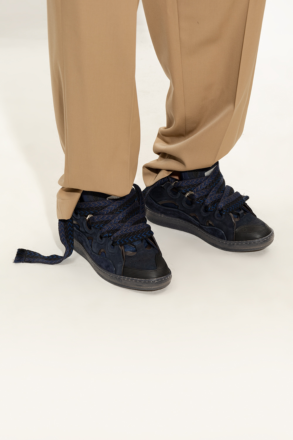 Navy lanvin sale trainers